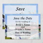 ナイアガラの滝NY - レインボーの下 貯蓄日 セーブザデート (正面/裏面)