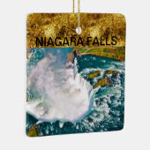 ナイアガラの秋のairshotを持つクリスマスのオーナメント セラミックオーナメント (右)