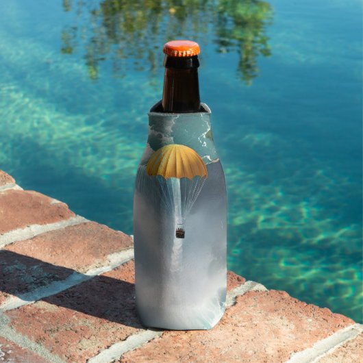 ナイアガラの秋達の上にパラシュートを入れ ボトルクーラー (インサイチュ プール)