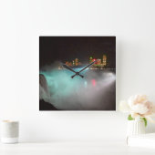 ナイアガラアットナイト スクエア壁時計 (ホーム)