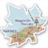 ナイアガラオンタリオ湖 シール (正面)