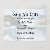 ナイアガラフォールズ(ニューヨーク州) - アメリカ側からの眺め 案内ポストカード (正面)