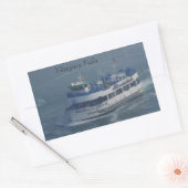 ナイアガラ川の霧のメイド 長方形シール (封筒)