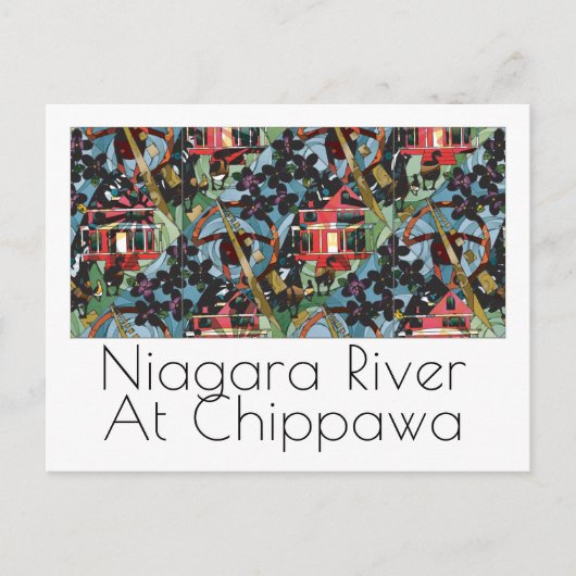 ナイアガラ川はがき ポストカード (正面)