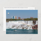 ナイアガラ滝のボートとアメリカの滝 ポストカード (正面/裏面)