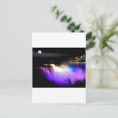 ナイアガラ滝の下フラッドライト夜 ポストカード (スタンド正面)