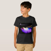 ナイアガラ滝の下フラッドライト夜 Tシャツ (正面フル)