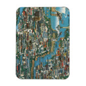 ナイアガラ滝の地図 マグネット (縦)