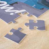 ナイアガラ滝オンタリオ州カナダ旅行ポスター ジグソーパズル (側面)