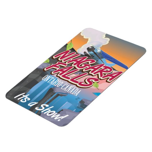 ナイアガラ滝オンタリオ州カナダ旅行ポスター マグネット (左側)