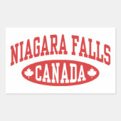 ナイアガラ滝カナダ 長方形シール (正面)