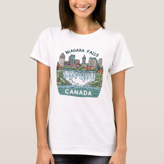 ナイアガラ滝カナダ Tシャツ (正面)