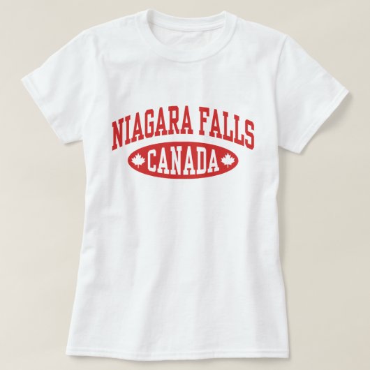 ナイアガラ滝カナダ Tシャツ (デザイン正面)