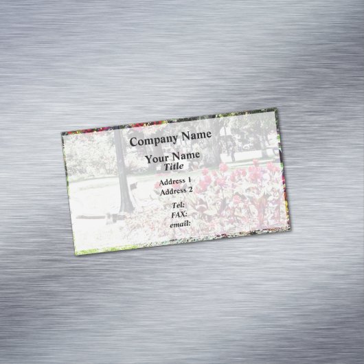 ナイアガラ滝ズオンクイーンビクトリアパーク マグネット名刺 (インサイチュ)