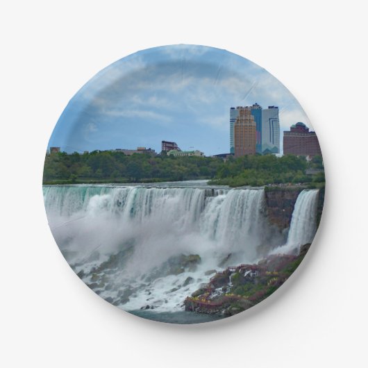 ナイアガラ滝ズオンザカナダサイド ペーパープレート (正面)
