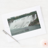 ナイアガラ滝ズオンザカナダサイド 長方形シール (封筒)