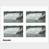 ナイアガラ滝ズオンザカナダサイド 長方形シール (シート)