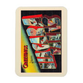 ナイアガラ滝ニューヨークNYラージレター マグネット (縦)