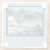 ナイアガラ滝ポスター ガラスコースター (裏面)