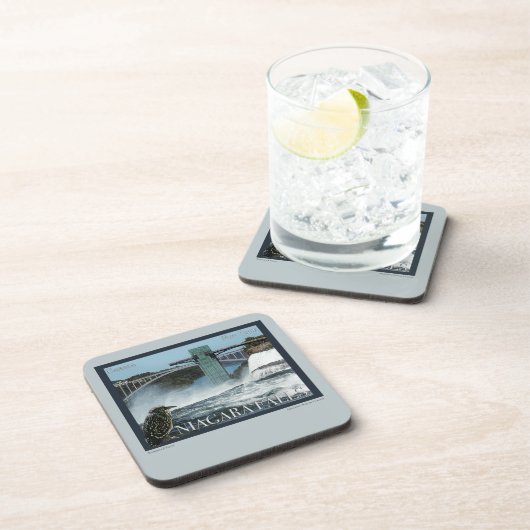 ナイアガラ滝ポスター コースター (右側)
