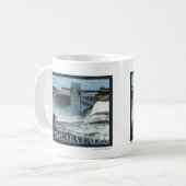 ナイアガラ滝ポスター コーヒーマグカップ (正面左)