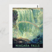 ナイアガラ滝ヴィンテージ旅行ポスター復元 ポストカード (正面/裏面)