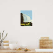 ナイアガラ滝ヴィンテージ旅行ポスター ポスター (キッチン)