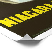 ナイアガラ滝ヴィンテージ旅行ポスター ポスター (角)