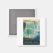ナイアガラ滝ヴィンテージ旅行ポスター マグネット (正面/裏面)