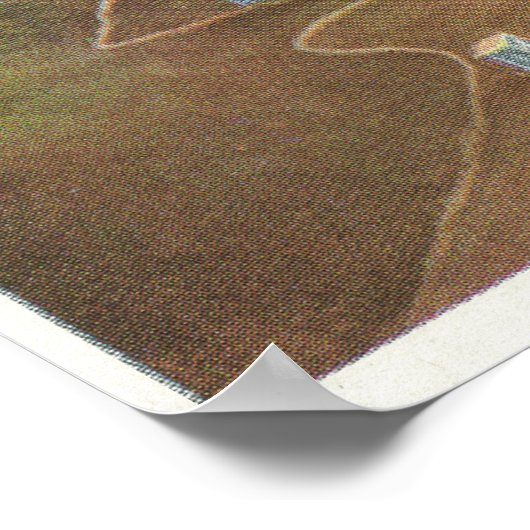 ナイアガラ滝全体の空中表示 ポスター (角)