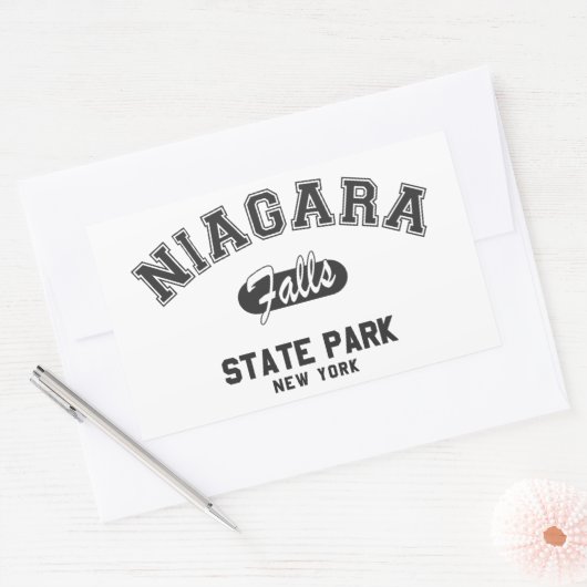 ナイアガラ滝州パーク,ニューヨーク 長方形シール (封筒)