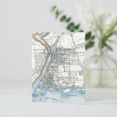 ナイアガラ滝鳥瞰図マップ ポストカード (スタンド正面)