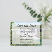 ナイアガラ滝 – アメリカとブライダルヴェール滝 案内ポストカード (スタンド正面)