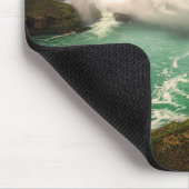 ナイアガラ滝，カナダの夕焼けを様式化 マウスパッド (コーナー)