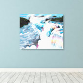 ナイアガラ滝 キャンバスプリント (インサイチュ (ウッドフロア))