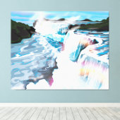 ナイアガラ滝 キャンバスプリント (インサイチュ (ウッドフロア))