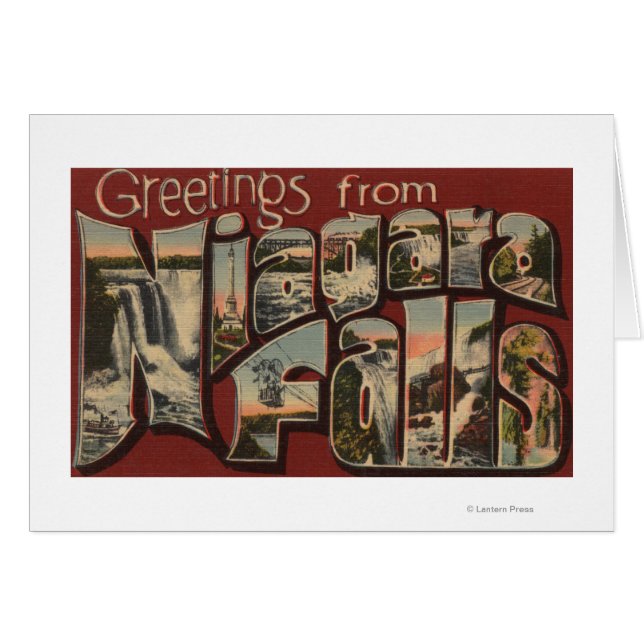 ナイアガラ滝，ニューヨーク – ラージレターシーン5 (正面横)