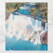 ナイアガラ滝 – パノラマ ワインラベル (シングルラベル)