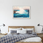 ナイアガラ滝、吉田博志、ウッドカット キャンバスプリント (インサイチュ (寝室))