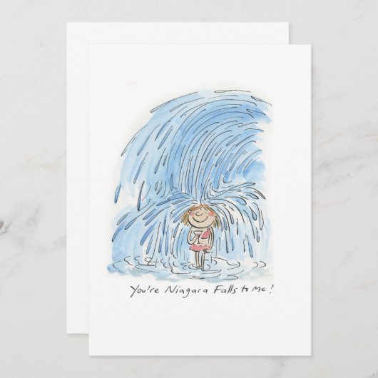 ナイアガラ滝 招待状 (正面/裏面)