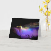 ナイアガラ滝、踊りライト、カード カード (黄色い花)