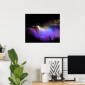 ナイアガラ滝、踊り灯、 ポスター (ホームオフィス)