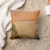 ナイアガラ滝(馬蹄類滝) (レンブラント・ペール) クッション (ブランケット)