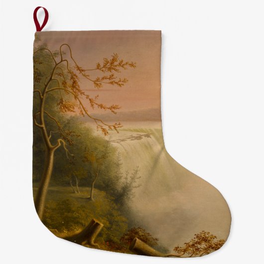 ナイアガラ滝(馬蹄類滝) （レンブラント・ペール） ラージクリスマスストッキング (正面)