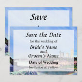 ナイアガラ滝NY - Under the Rainbow Save the Date セーブザデート (正面/裏面)