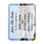 ナイアガラ滝NY - Under the Rainbow Save the Date マグネット (縦)