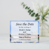 ナイアガラ滝NY - Under the Rainbow Save the Date 案内ポストカード (スタンド正面)