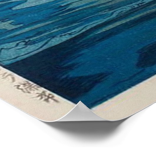 ナイアガラ瀑布,ナイアガラ滝,吉田博志,ウッドカット ポスター (角)