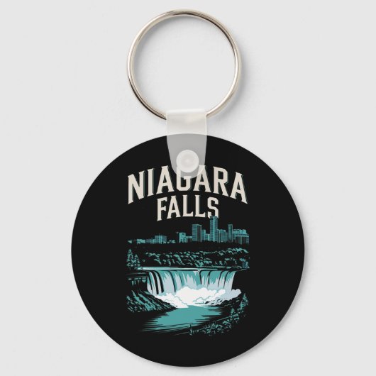 ナイアガラ秋お土産サマーファミリーバケーションニア キーホルダー (正面)
