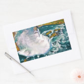 ナイアガラ秋のエアショットのシール 長方形シール (封筒)